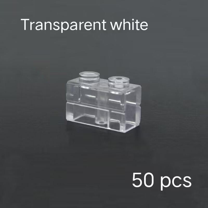DIY 50pcs bulk small particle building block wall brick foundation accessories 1x2 double wall brick scene construction 98283