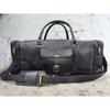 Gym Weekend Top-Quality Black Leather  Men Travel Bag Genuine Duffel Luggage