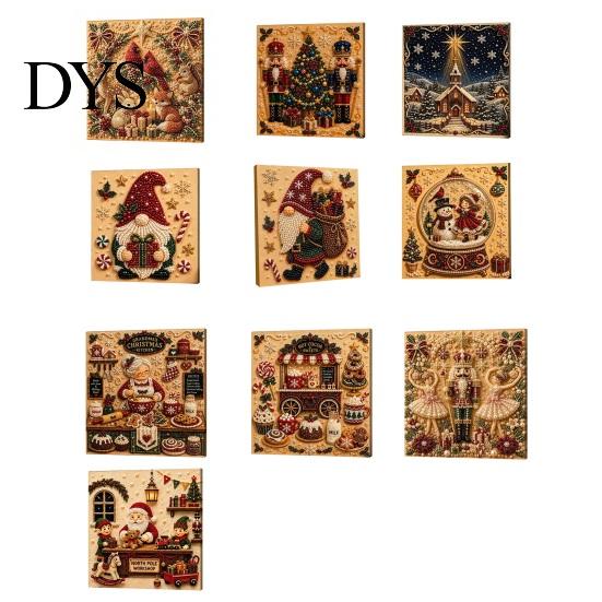 Artistic Leisure Activity DIY Christmas Pearl Painting Kit, Handmade Decorative Art Craft for Unique Holiday Desk Decoration Home Decor, Funny