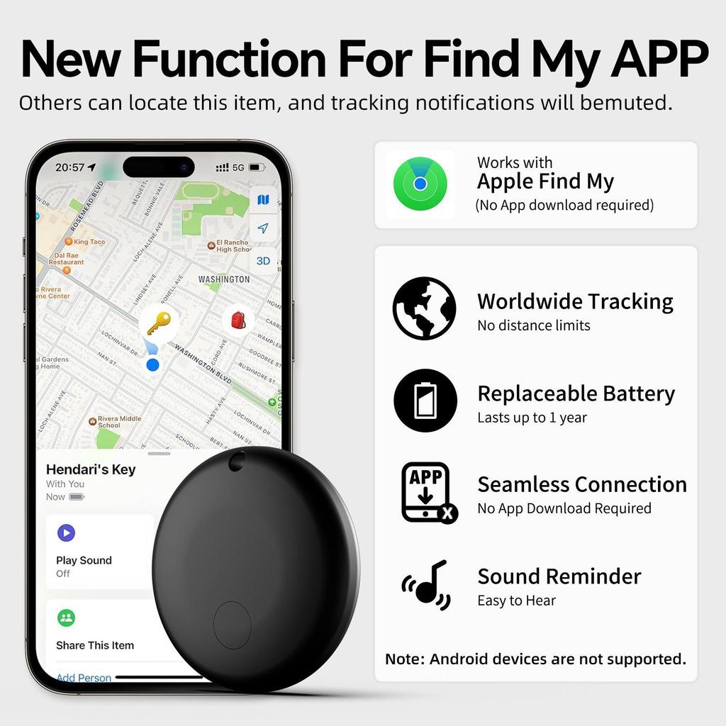 Global Locator: AirTag Alternative for Cross-Border Bluetooth Anti-Lost Tracking for Kids and Pets