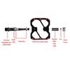 2PCS Road Bike Pedals Aluminum Alloy Anti Slip Lightweight Flat Platform Pedals for Mountain Bike Black