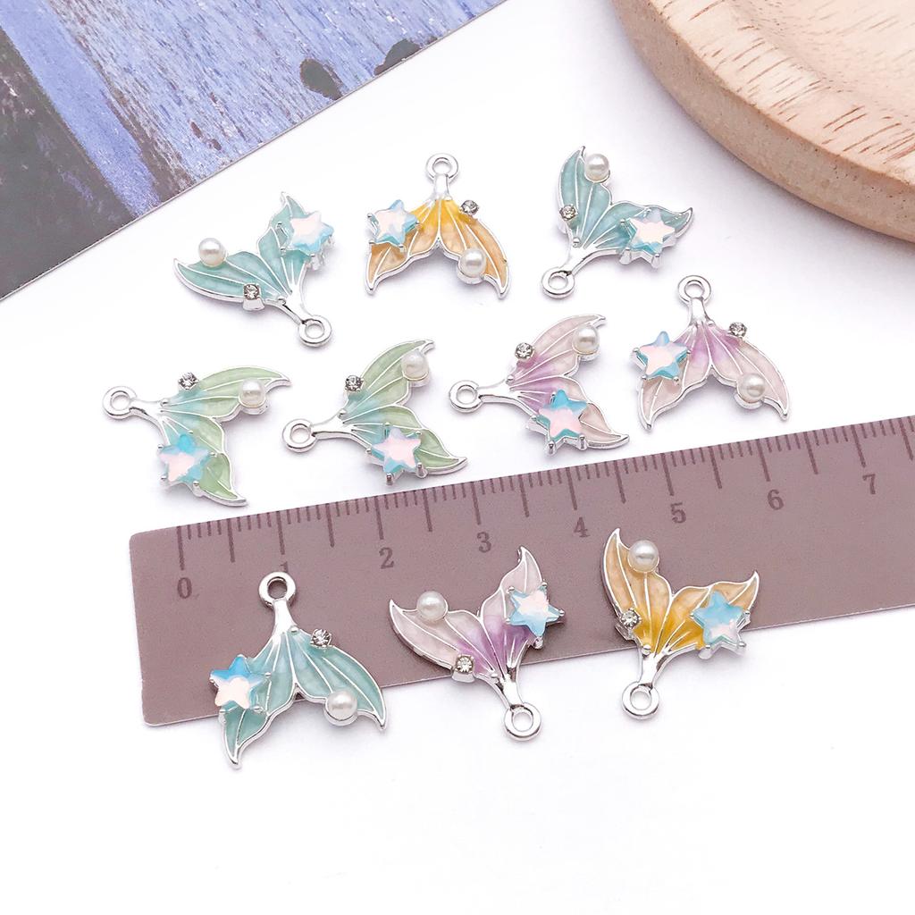 Fishtail Pendant DIY Handmade Earrings Necklace Pendant Jewelry Accessories