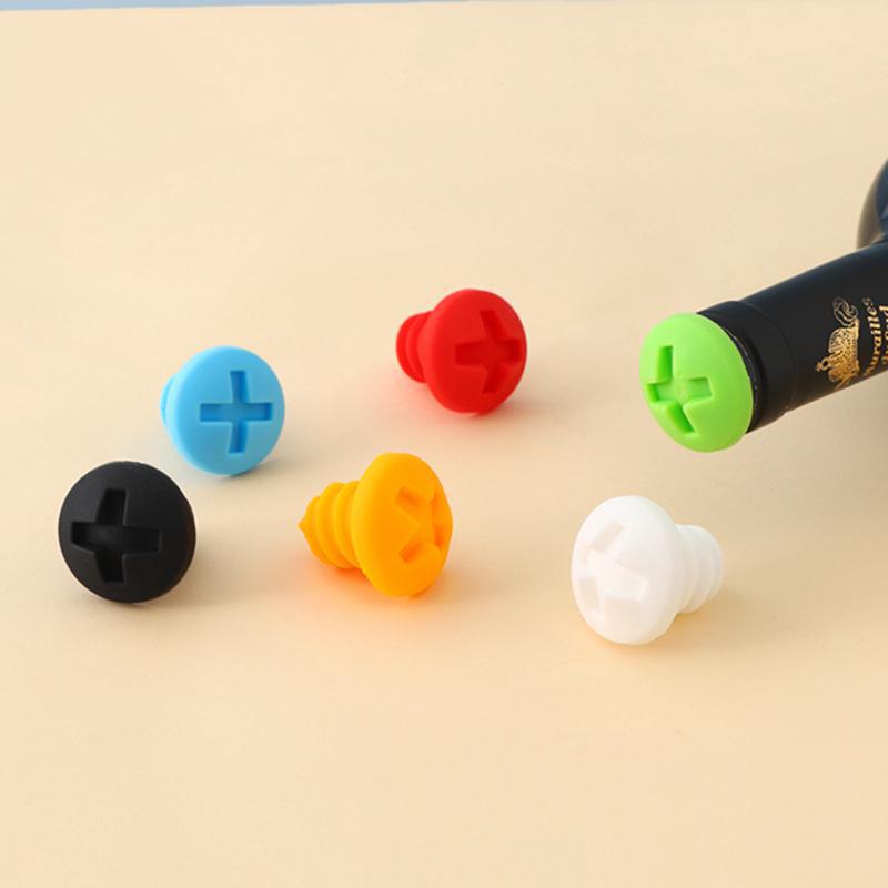 Customizable Food-Grade Silicone Wine Bottle Cap – Fresh-Keeping, Colorful Household Stopper