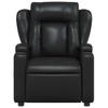 Relaxation Armchair Black Synthetic Leather