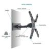 Tm Electron TMSLC272 Support Mural Universel pour télévision Noir 1235
