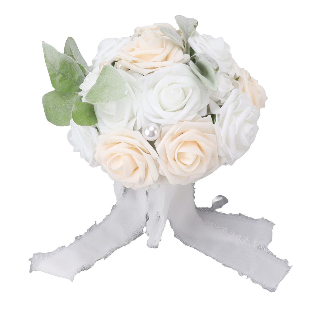 Wedding Bouquet Vivid Color Holding Flowers Romantic Handmade Elegant Holding Flowers For Parties Offices Shops Gardens