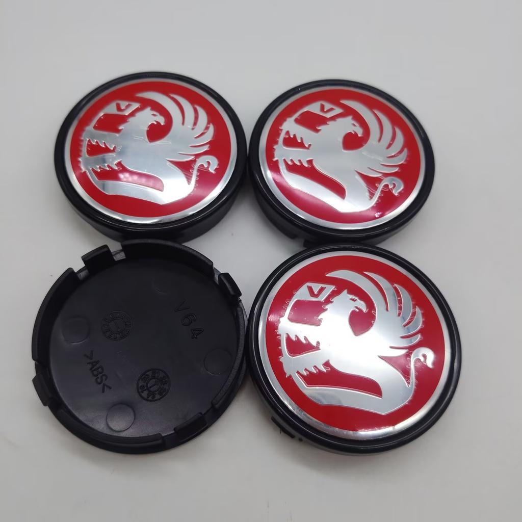 ASI1 4Pcs 64MM Vauxhall Emblem Badge Logo Car Wheel Center Hub Modification Accessories Compatible for XC60 XC90 V60 S60 V50 V40 XC40 XC70 S70