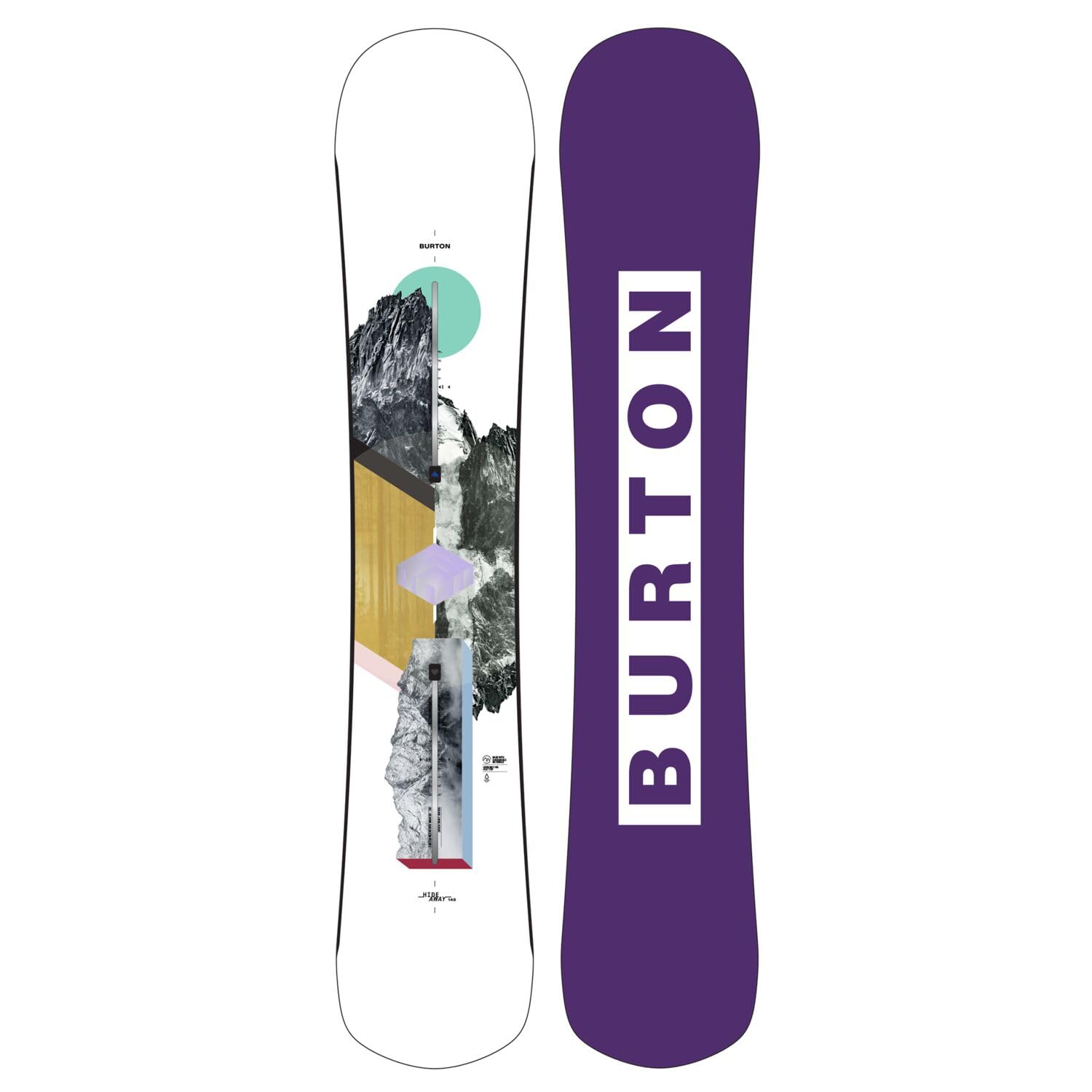 Snowboard Burton Hideaway Flat Top modello 148 da donna 24-25