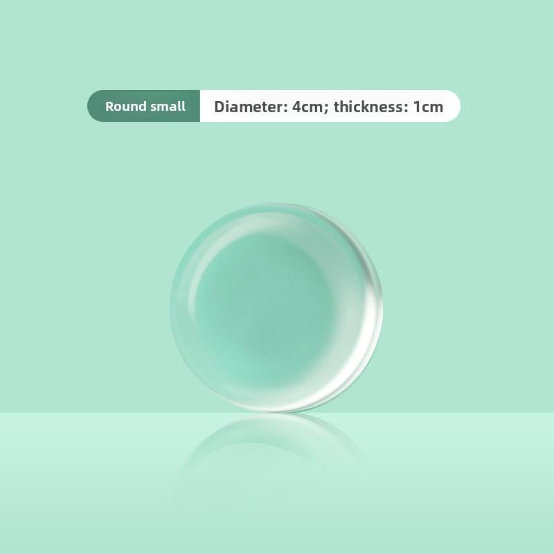 

Transparent Door Anti-collision Pad, Soft Rubber Door Sticker, Refrigerator Door Guard, Rear Anti-collision Tool, Cartoon Wall Sticker Buffer Pad Round, 4cm transparent