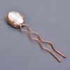 Crystal Rough Electroformed Hair Pin / Electroplated Copper Gold Filled Hair Pin