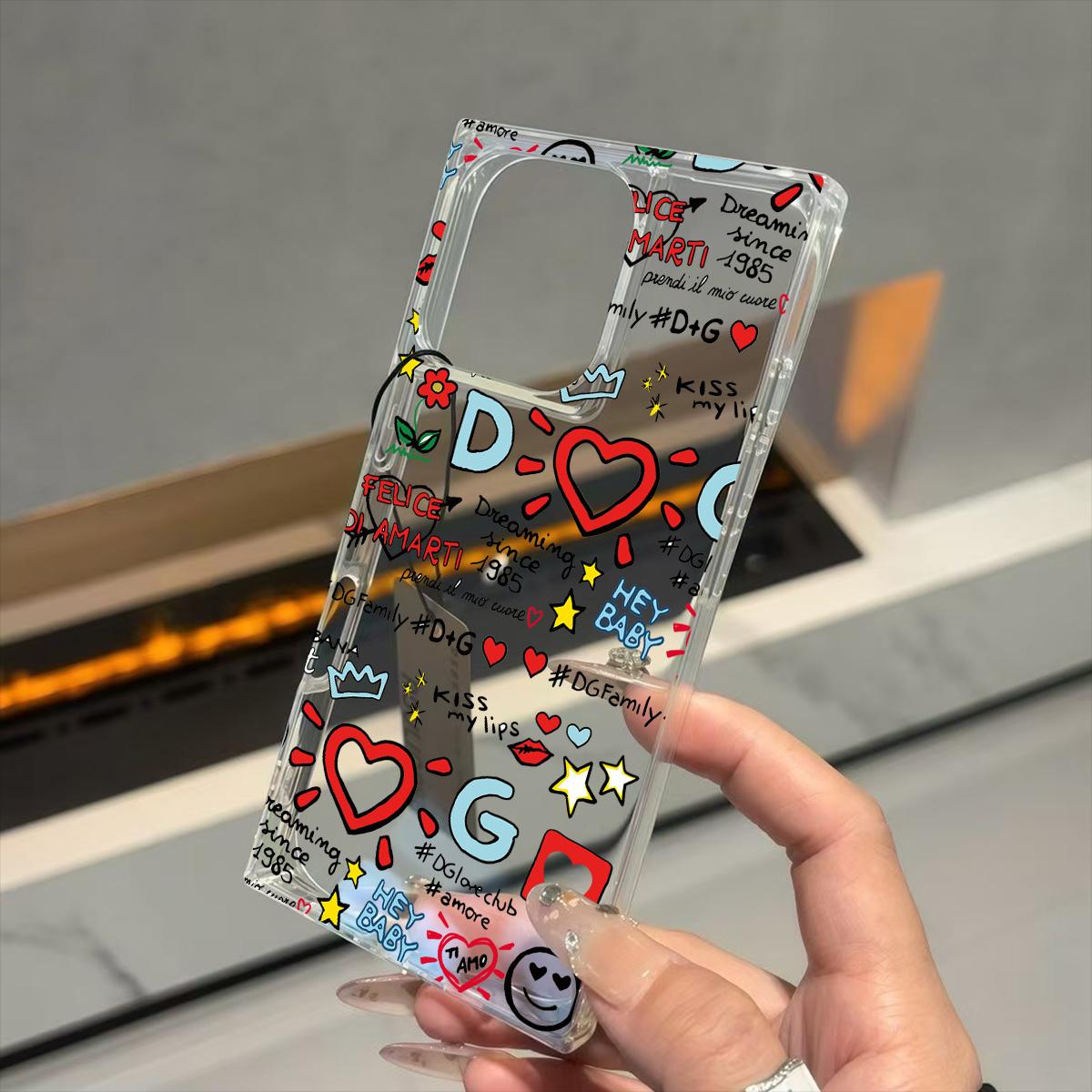 

Прозрачный квадратный чехол-трубка для защиты задней панели для iPhone 13 14 Pro Max 11 15 Plus 16 ProMax 12, защита от кислорода, чехол с рисунком граффити на весь экран iphone 11 ProMax