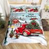 Christmas Duvet Cover Boys Girls Twin Queen Christmas Tree And Snowman Bedding Set Ultra Soft Winter Snowflake Comforter Cover