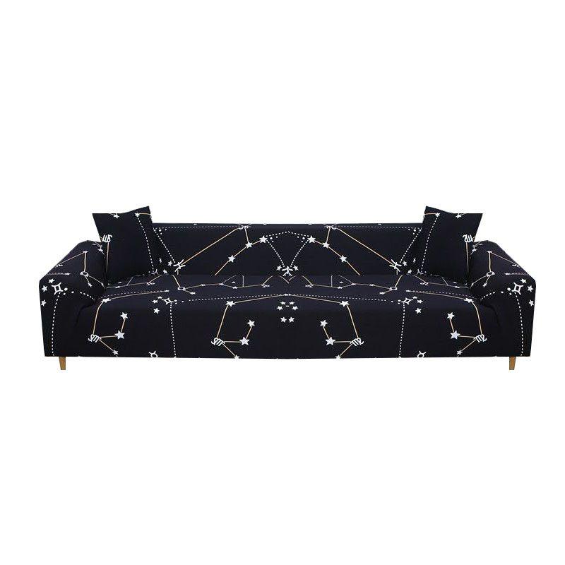 1234 Seat Printed Stretch Sofa Cover Corner Slipcover For Living Room