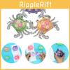 Large Flower Crab Malt Sugar Squeeze Toy Fun Stress Relief Ball For All Ages
