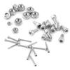 480pcs A2-70 DIN912 M2 M3 M4 304 Stainless Steel Hex Socket Head Cap Screws Nut Kit Set