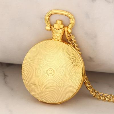 Exquisite Unique Cute Rabbit Pattern Mini Quartz Pocket Watch,With Necklace Pendant, Ideal Easter Gift For Men & Women and Kids