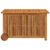 VidaXL Boîte de rangement de jardin avec roues 90x50x58 cm Bois acacia, mobilier de jardin, mobilier de terrasse, coffre de 319711