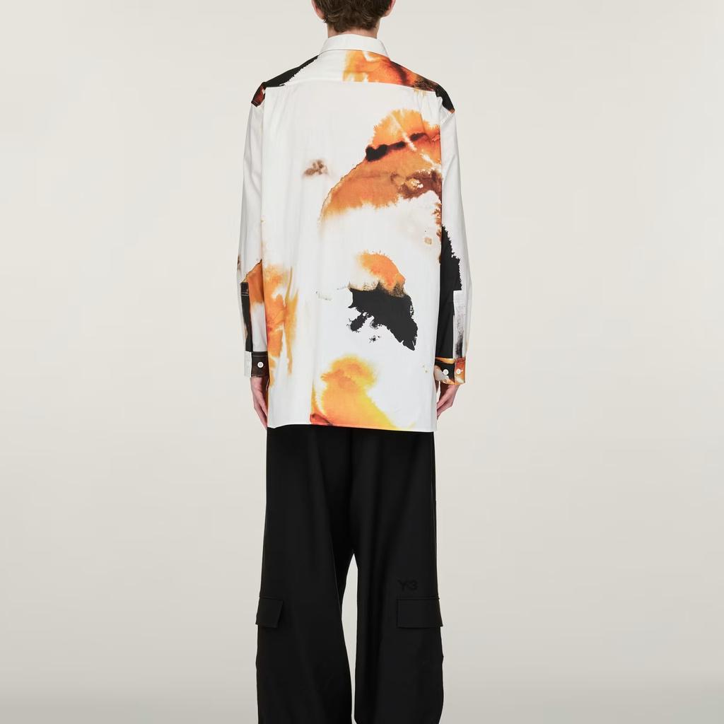 adidas Y-3 AOP Comfortable Fashion Trendy Minimalist Long Sleeve Shirt Unisex Shirts JX4804