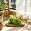 Contenitore per Piante Resistente alle Intemperie, Carino Fioriera Rana Sdraiata, Vaso Decorativo in Resina, Divertenti Regali per Inaugurazione Casa per Giardinieri Succulente Interno Esterno