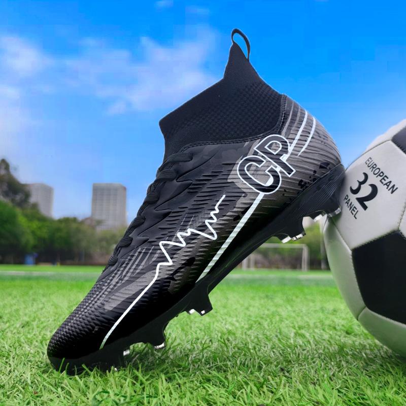 35-45 Teenagers' Large Size High Leg Nails Football Training Sneakers Children's Football Shoes