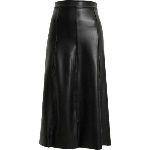 Urban Classics Womens/Ladies Synthetic Leather Midi Skirt