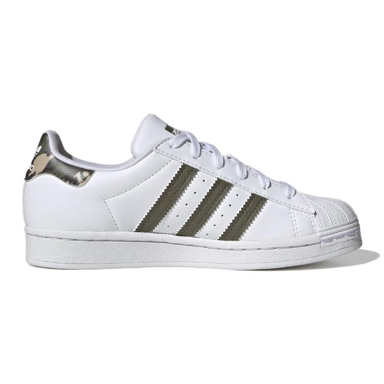 Adidas Superstar Cloud White Olive Strata GS HQ4287