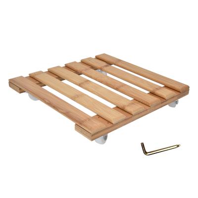 Bitki Rulo Taban Standı Kare 360 derece Çıkarılabilir Tekerlekli Saksı için 25x25cm S