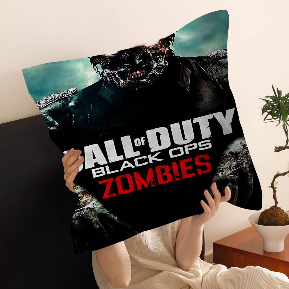 Cod Zombies Classic Vintage Cushion Cover Inches Farmhouse Decor Home Throw Pillow Covers For Couch Decorations