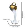 Spilling Coffee Cup Sculpture Coffee Cup Ornament 3D Effect Unique Creative Pouring Liquid Coffee Mug For Kitchen Bedroom
