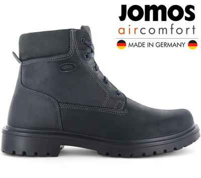Botas Alpina - Botas de Inverno Masculinas Forradas com Lã de Cordeiro - Couro Preto 456510-430-0044 ORIGINAL