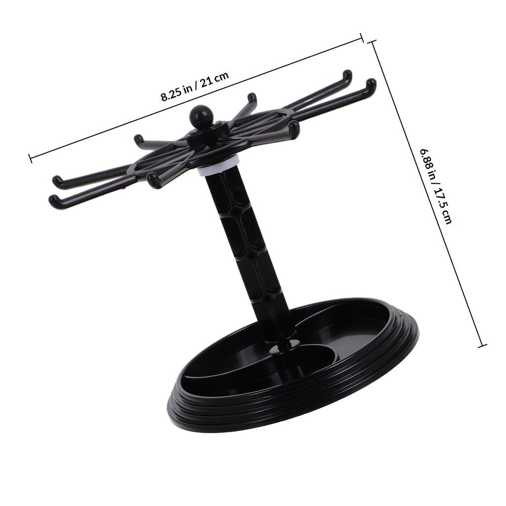 Rotating Jewelry Display Keychain Holder Stand Organizer Small Accessories Desktop Storage Rack Rotating Display Stand