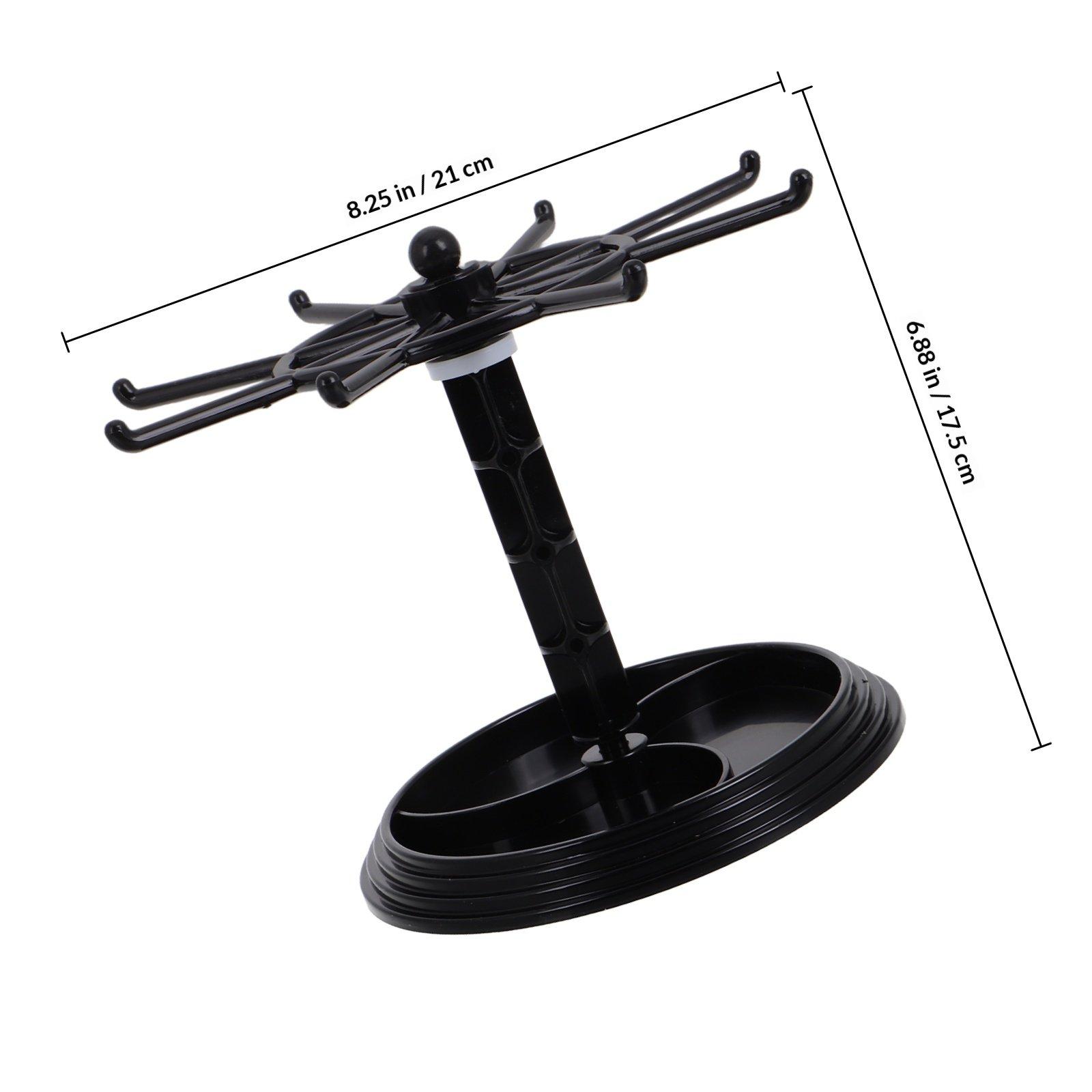 Rotating Jewelry Display Keychain Holder Stand Organizer Small Accessories Desktop Storage Rack Rotating Display Stand