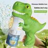 333-28 Bubble Machine Toy Dinosaur Shaped Electric Handheld Automatic Bubble Blower with Colorful Lights for Kids