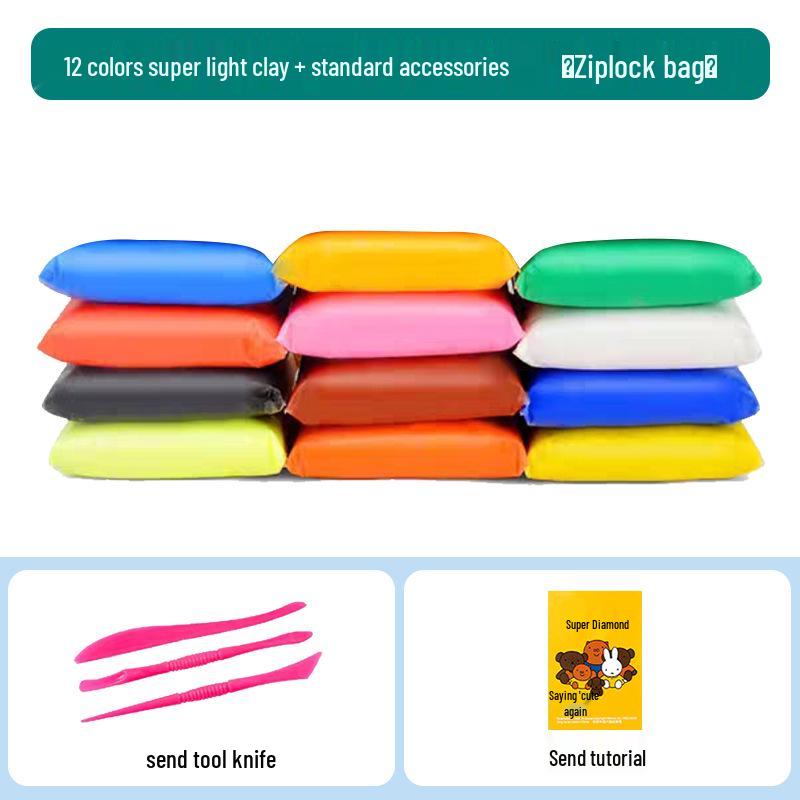 36 Colors Super Light Play Dough & 24 Colors Space Clay - DIY Modeling Clay Toys for Kids