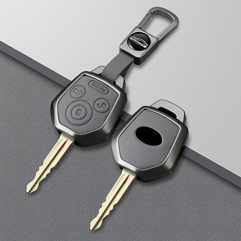 Custodia Portachiavi Auto in Lega di Zinco e Pelle Adatta per Subaru Crosstrek Forester Impreza Legacy Outback Tribeca Wrx Sti Crosstrek Ascent