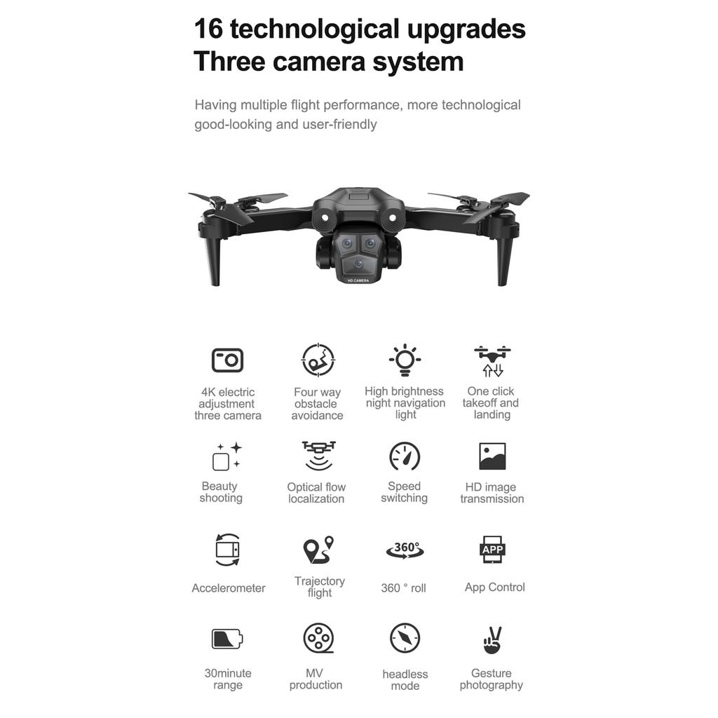 Dronă cu telecomandă cu cameră Cameră duală 4K Evitarea obstacolelor pe 4 laturi Flux optic Hover