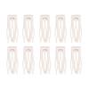 10 Stück Doppelgriff Haarspange Metall Druck Haarspangen Salon Damen Clips Kein Haar Tragbar Biegen Haard W5Q1