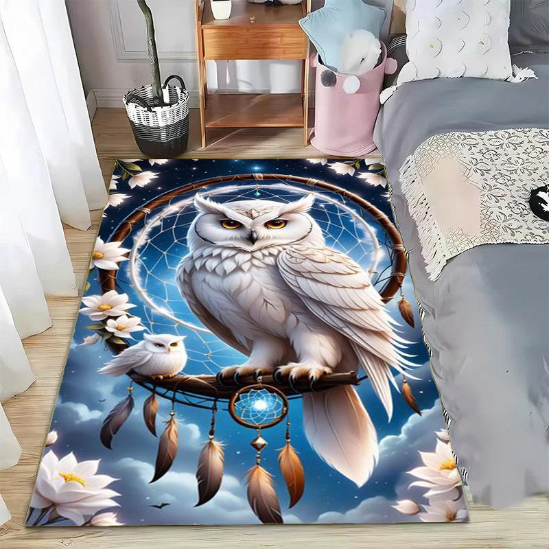 15 Size Magic Academy Owl Printed Carpet Rugs Living Room Bedroom Bedside Bathroom Home Decor Floor Mat Kids Room Non-slip Mat