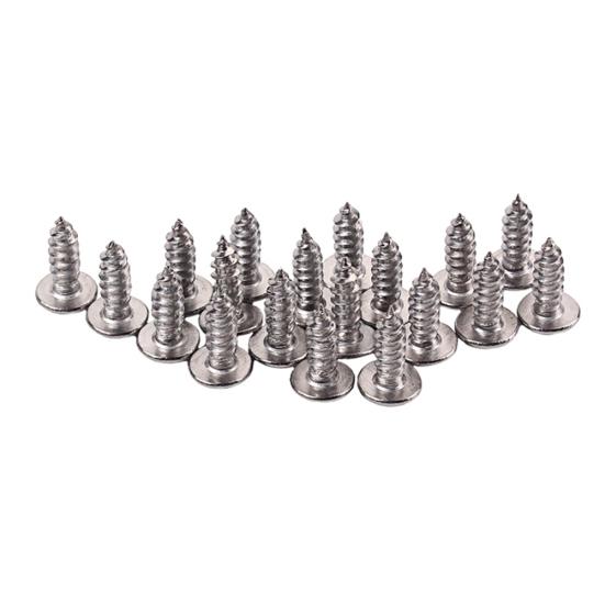 19Pcs Pickguard Cover Plate Stainless Steel Screws for Electric Guitar Bass