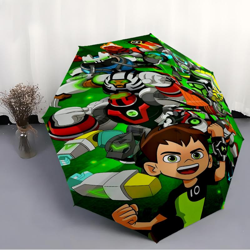 1pc Ben10 Umbrella, Sun Protection, And UV Shielding. It Has Eight Sturdy Ribs for Outdoor Use And Perfect Gift