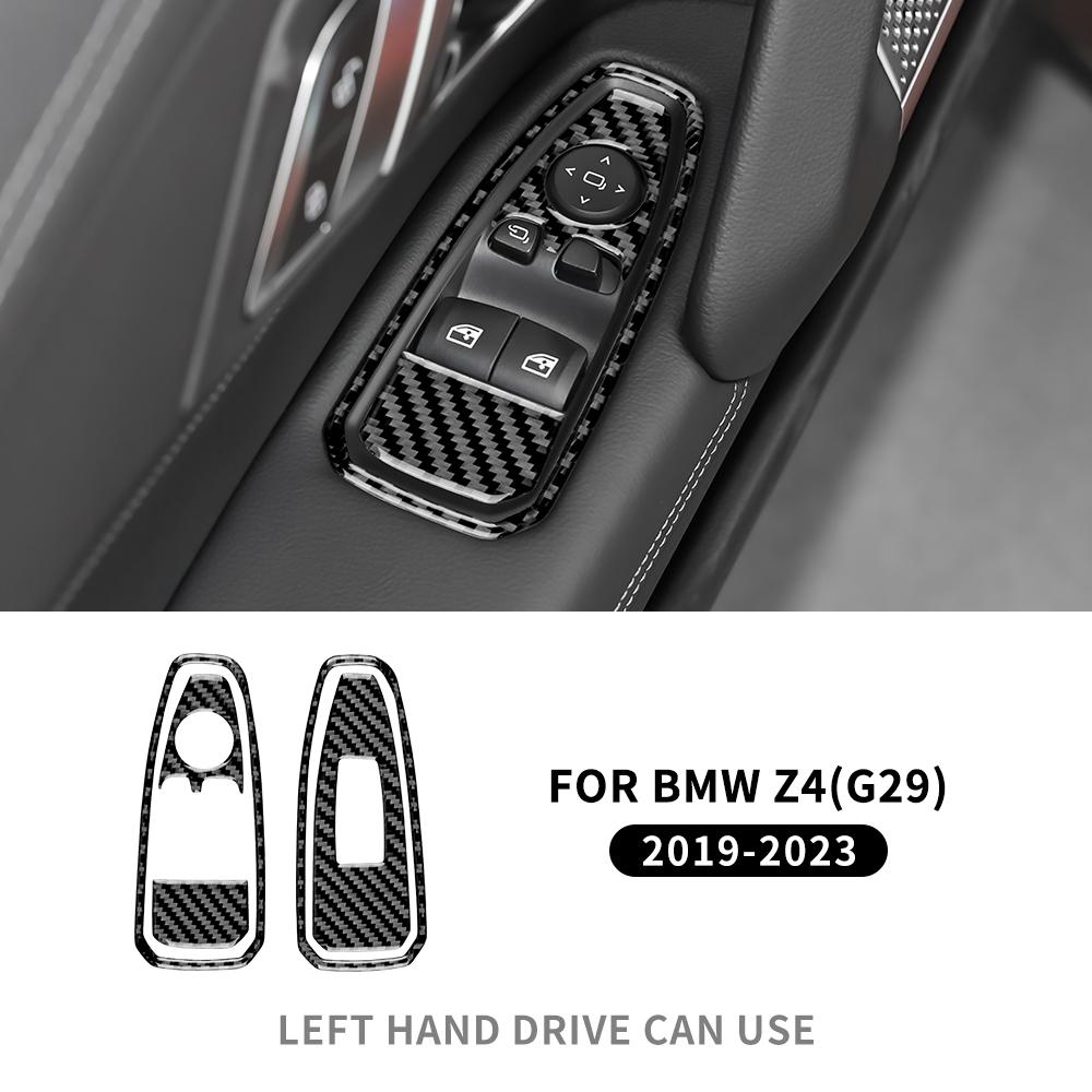 Carbon Fiber Switch Cover Trim for BMW Z4 G29 2019-2023 Interior Accessories
