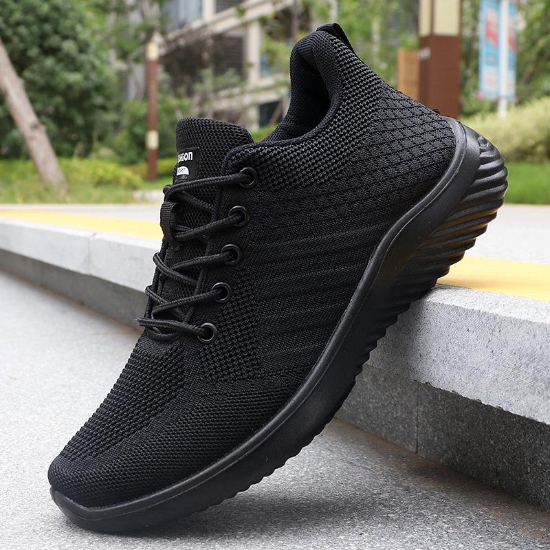 Pánské prodyšné tenisky Flyknit Mesh - Jarní ležérní polyuretanové boty