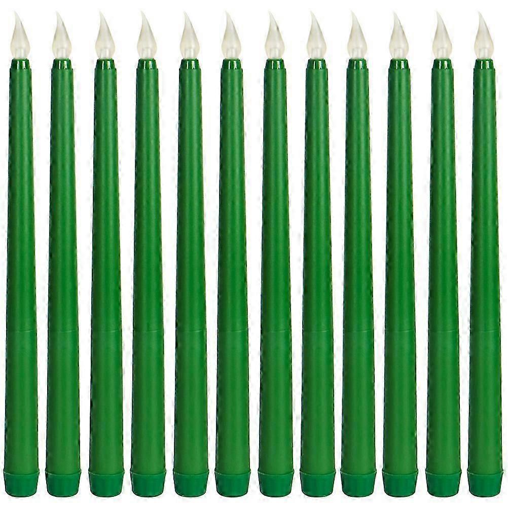 12pcs Electric Candles Battery Operated Taper Candles Flameless LED Candles Lights