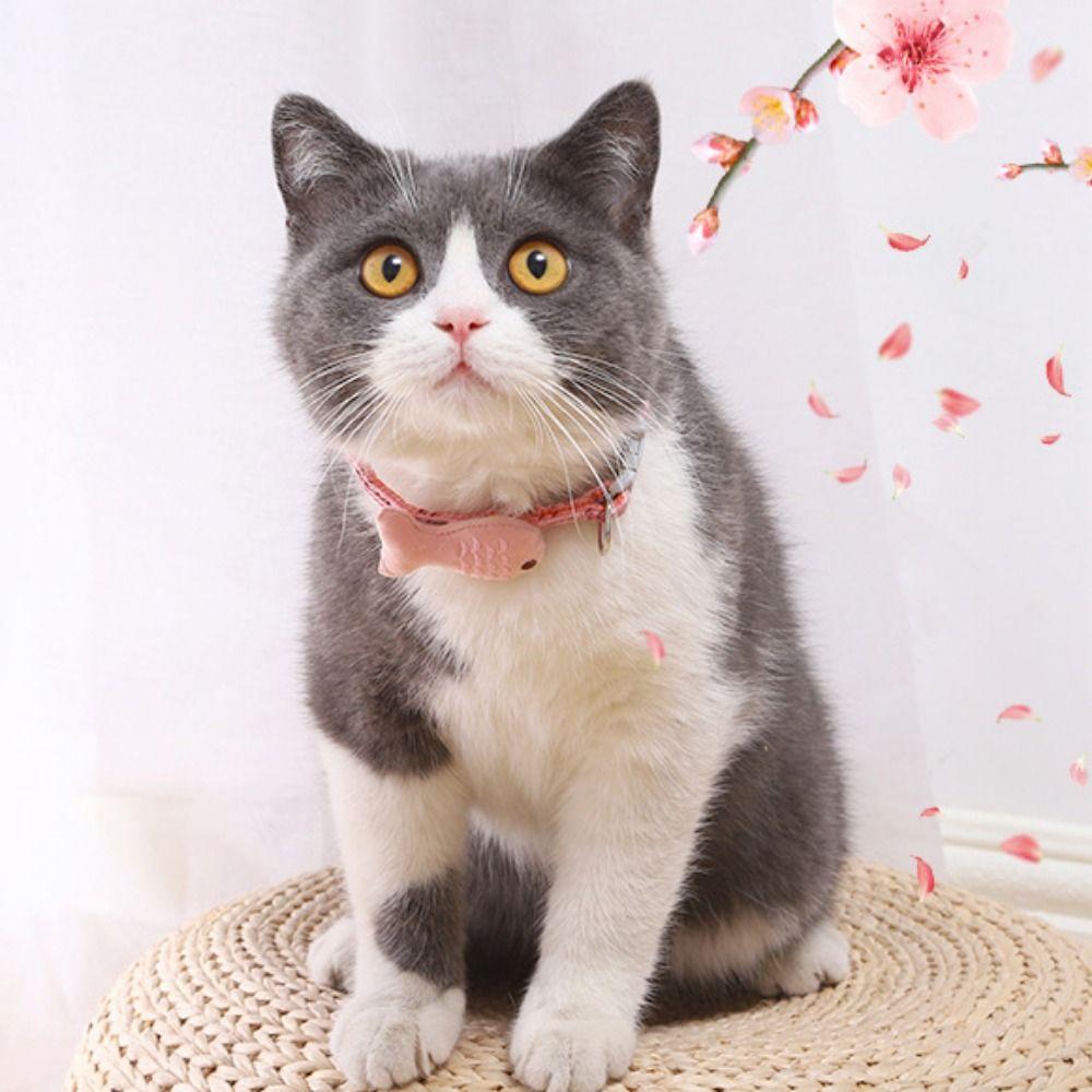 Decorative Cat Neck Strap Cartoon Cat Fish Necklace Pet Accessories Cat Fish Collar  Photograph