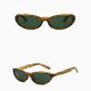 Retro Oval Small Frame  Fashion Outdoor UV Protection  Sunglasses For Women