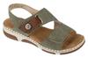 Sandals 66280, Womens Green Sandals