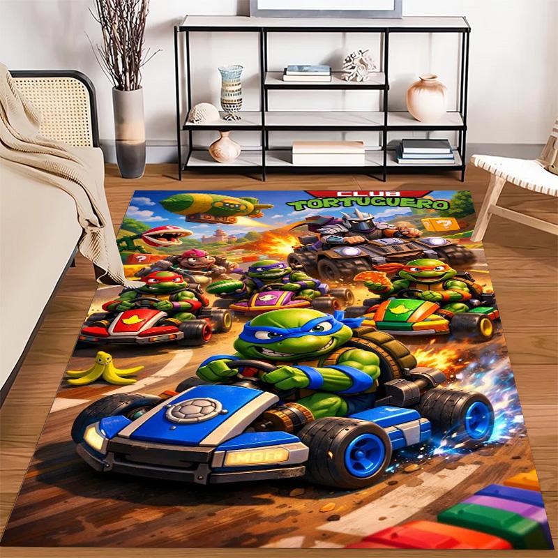 Ninja Turtles Cosmic Energy Carpet Floor Mats Printing Room Office Chair Cushion Dormitory Decoration
