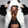 Womens Faux Fur Hooded Coat Mid-Length Street Style S-3XL Fall 2026