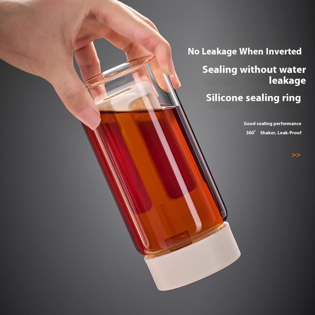 Gianxi Seal Cold Brew Kanne Kaffeetasse Tragbare Glastasse Cold Brew Wasserbecher Amerikanischer Sommer Cold Brew Becher