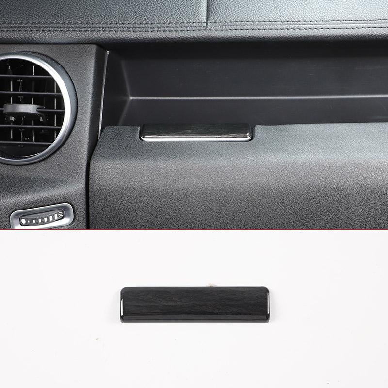 For Land Rover Discovery 4 LR4 2010-16 ABS car interior  Co-pilot Storage storage box cover trim Glove Box Panel Car Accessories Style B Black grain